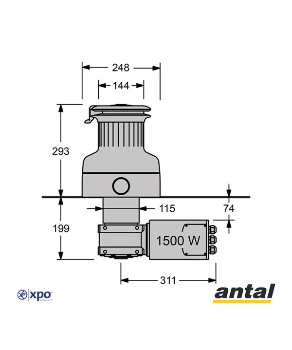 XT66.3EH12#PCH-Winch motorisé