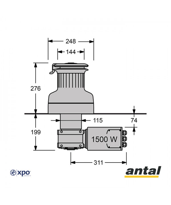 XT66EH48#PCH-Winch motorisé