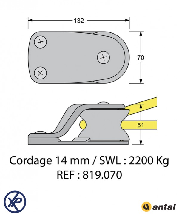 819.070-Renvoi plat pont Tulip