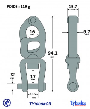 TY1008#CR-Mousqueton à gachette