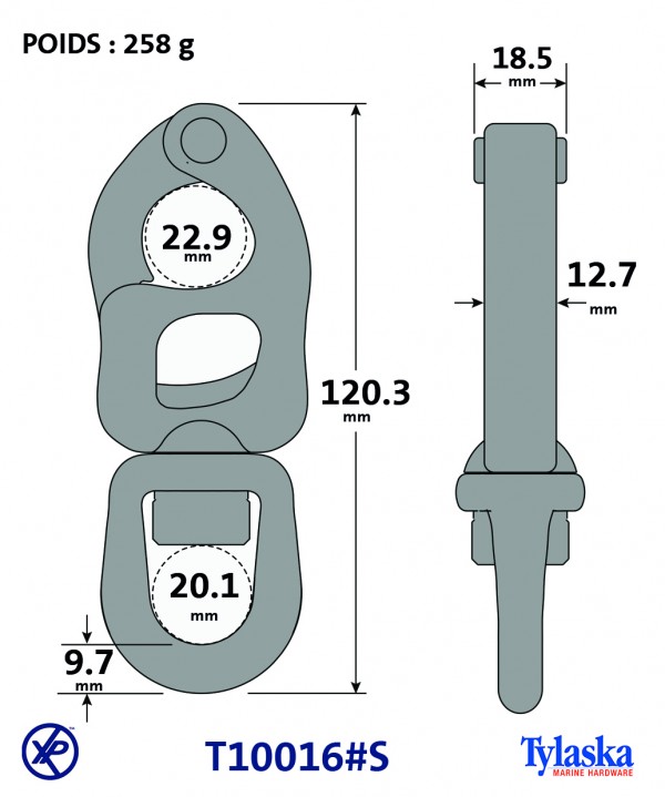 TY1016#S-Mousqueton à gachette