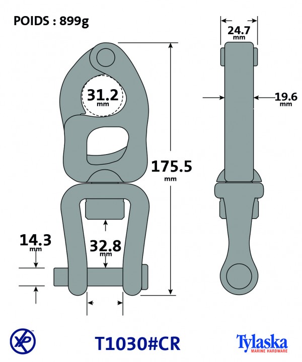 TY1030#CR-Mousqueton à gachette