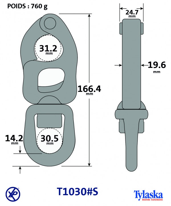 TY1030#S-Mousqueton à gachette