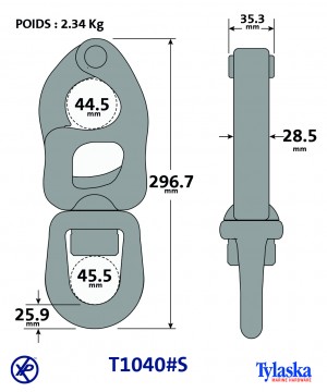 TY1040#S-Mousqueton à gachette