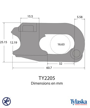 TY2205-Mousqueton pour écoute