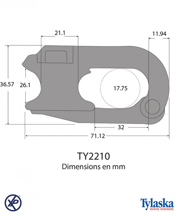 TY2210-Mousqueton pour écoute