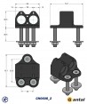 CH0608_2-Embase double pour CONSTRICTOR®